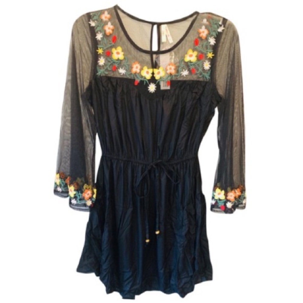 Embroidered Floral Dress